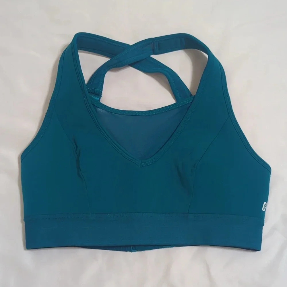 Gymshark Endurance High Support Sports Bra, Color Teal Size S